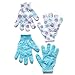 Exfoliating Gloves Longer Lasting Than a Loofah - Money Back Guarantee - 2 Pairs of Washable Exfoliating Body Gloves for Smooth Supple Skin
