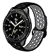 VIGOSS Compatible Gear Sport Band/Galaxy 42mm Band/Galaxy Active 40mm Bands - 20mm Silicone Wristband for Samsung Galaxy 42mm R810&Gear Sport Smartwatch R600 (Black/Grey,L/XL)