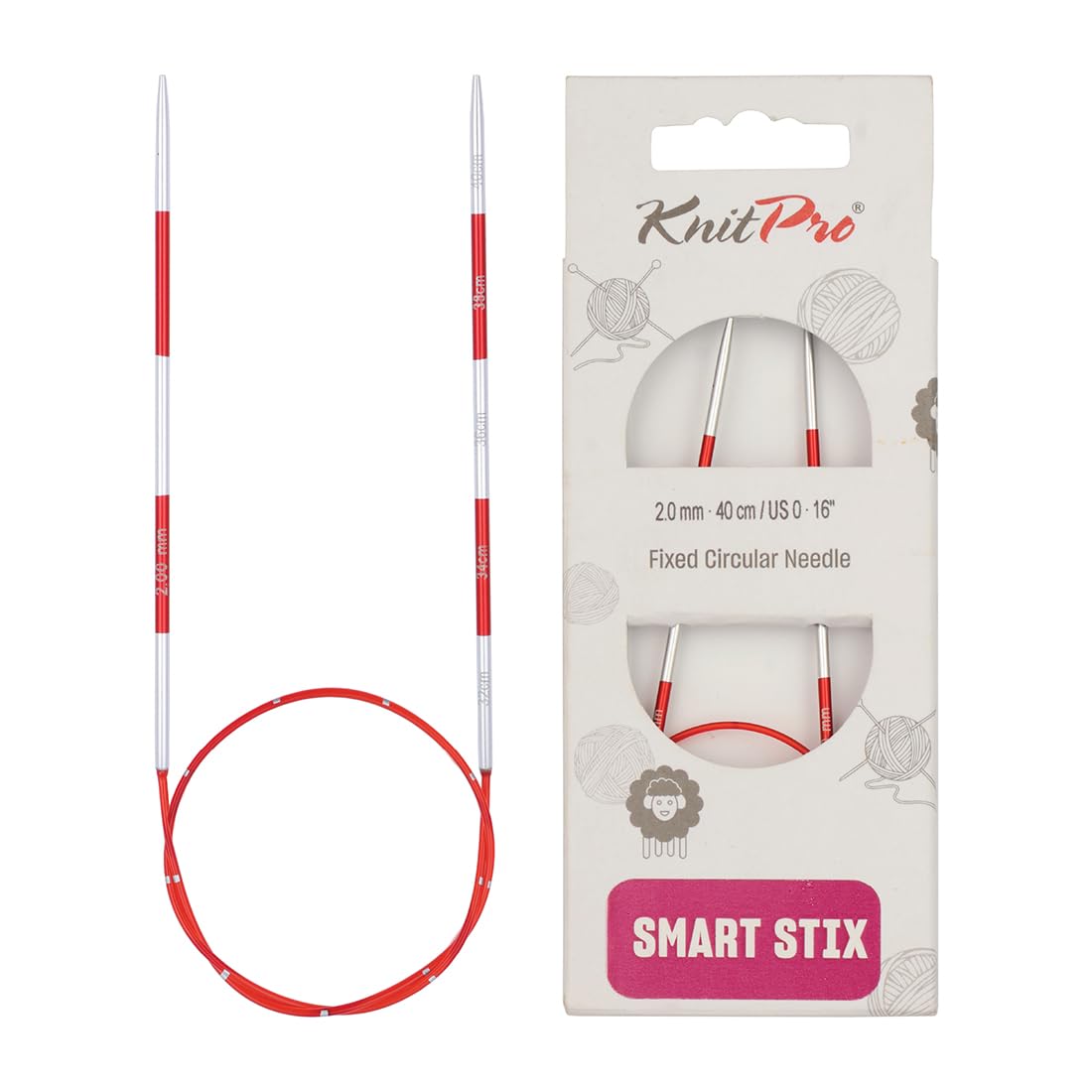 KnitPro Smartstix Fixed Circular Needles 16" (40cm) | 2.00mm — image 1