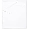 California Design Den Flat White King Sheets Only - Soft 400 Thread Count 100% Cotton Sateen, Cooling & Breathable Bed Sheets - Bright White