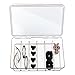 mDesign Hair Care and Accessories, Storage Organizer Box for Bathroom Vanity to Hold Clips, Hot Rollers, Headbands, Elastics, Bobby Pins - 6 Sections, Clear