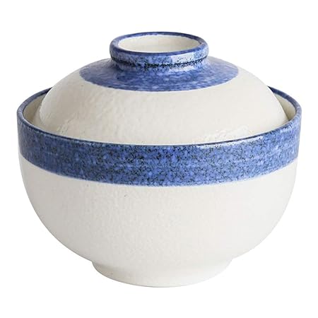 Sopa de cerámica pequeña Tallarines de fideos Plato con tapa ...