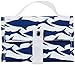 Lunchskins Reusable Lunch Tote, Navy Blue Shark