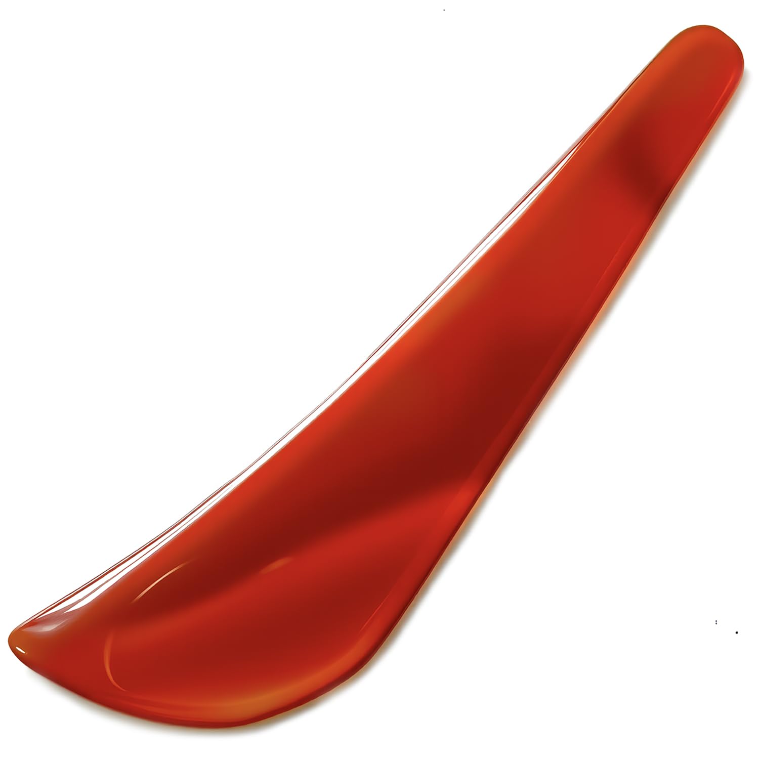 Chiloskit 11cm/4.3" Natural Red Agate Knife Mirror Polished Gold Silver Jewellery Hand Polishing Burnisher (Red)