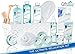 Ocean Bliss Extra Large Spa Bath Gift Basket,Great Christmas Gift, Includes 3 Bath Bombs, Shower Gel, Bubble Bath, Lotion, Scrub, Pumice Brush, Glass Candle, Slippers, Massage Stick & 5 More Items