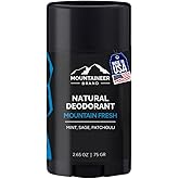 Mountaineer Brand Natural Deodorant for Men | Aluminium Free | Made in West Virginia | Scents Inspired by Nature | Organic & Non Toxic | Odor & Sweat Control | 2.65 oz (Mountain Fresh)