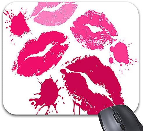 Starings Mousepads Grunge Lipstick Design Mouse Mat