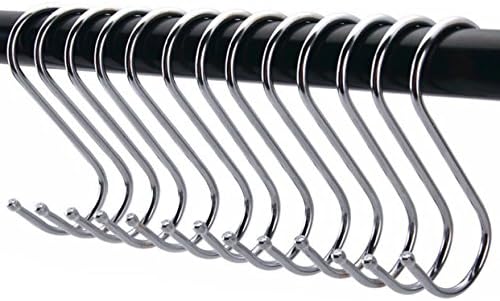 Stainless Steel Kitchen Pot Rack Metal Plating Hooks- Pack of 15