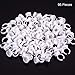95 Pieces Cup Rings Glue Rings Disposable Plastic Tattoo Glue Holder Nail Art Eyelash Extension Makeup Rings with Storage Box