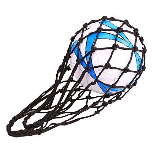 2psc Football Accessories Basketball net Bag, Carrying Basketball Volleyball mesh Equipment Bag, Volleyball Basketball Football Storage Tennis Bag (Black, m) - Thumbnail 6