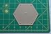LaserThing Quilting Acrylic Template Set | Precision Tools for Quilting Enthusiasts | Hexagon & Triangle Design | Includes Sizes 4