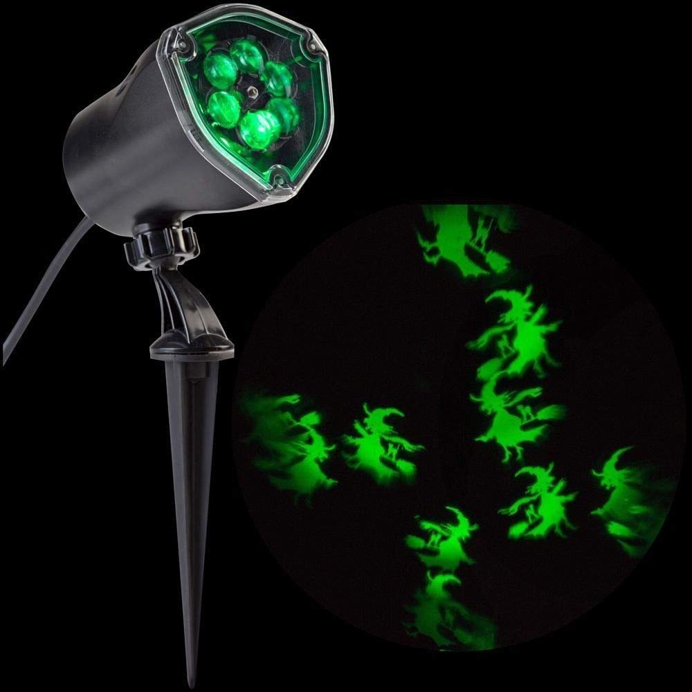 Strobing LightShow LED Halloween Chasing Chasing Green Witch Strobe