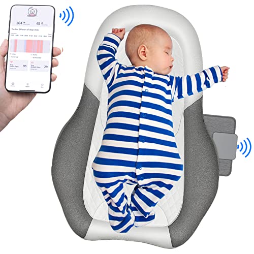 Baby Breathing Monitor, Smart Baby Monitors with Mat Tracks Baby's