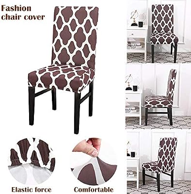 Yimeis Comfort Stretch Dining Room Chair Covers Dining Chair Protector Removable Washable Short Dining Chair Seat Covers For Dining Room Kitchen Party Pack Of 2 01 Coffee Amazon Sg Home