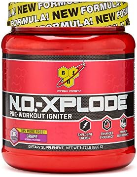 BSN N.O.-XPLODE Pre-Workout Igniter - Grape - 20 MORE FREE