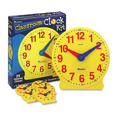 Classroom Clock Kit, Learning Clock, for Grades Pre-K-4, Sold as 1 Set