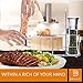 Salt & Pepper Grinder Set – 2 Tall 6 Oz Glass - 180 ml Spice and Sea Salt Shakers With BONUS Stand - Adjustable Coarseness Mills – Easy To Clean - Stainless Steel & Ceramic Rotor - BPA Free