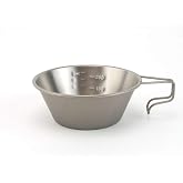 Snow Peak Titanium Sierra Cup, E-104, Japanese Titanium, Lifetime Product Guarantee, Lightweight, Compact for Camping or Backpacking