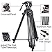 Camera Tripod, PULUZ Professional Universal Heavy Duty Adjustable Aluminum Alloy Tripod Legs for Canon Nikon Sony Samsung DSLR Digital Cameras & Camcorders, Height: 62~150cm, Max Load: 40kg / 88lb