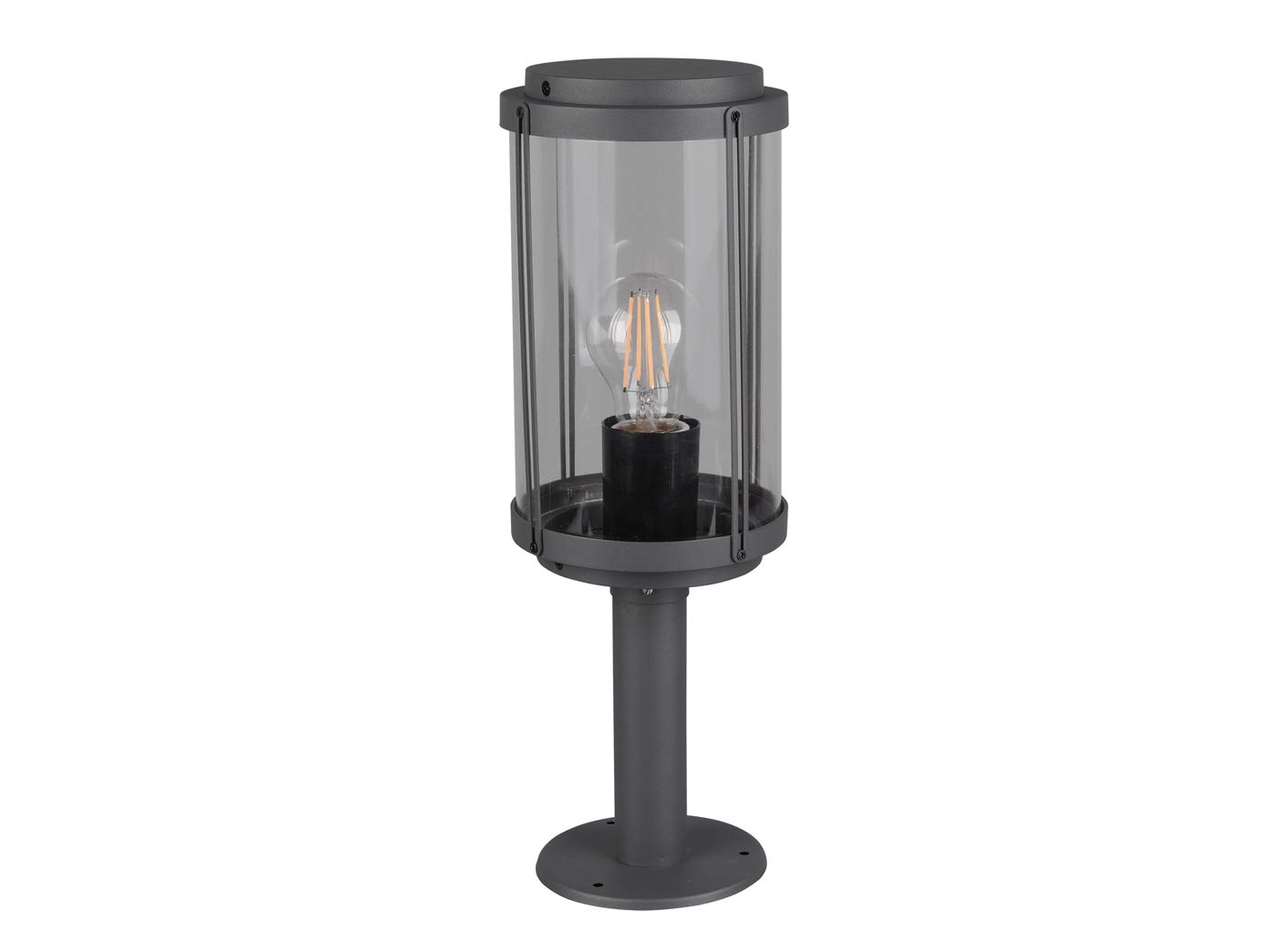 Trio Leuchten Tanaro 502360142 Outdoor Path Light Die-Cast Aluminium Anthracite Plastic Clear Excluding 1 E27
