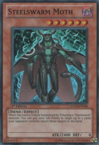 Yu-Gi-Oh! - Steelswarm Moth (HA05-EN048) - Hidden Arsenal 5 - 1st Edition - Super Rare