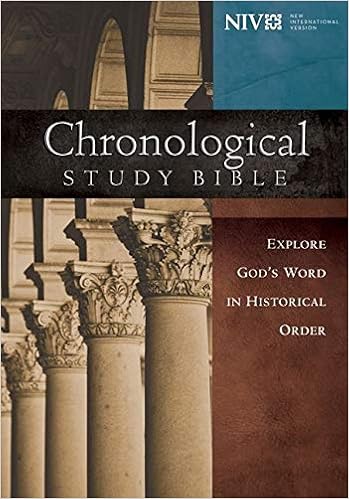 Niv Chronological Study Bible Hardcover Holy Bible New International Version Thomas Nelson 9781401680114 Amazon Com Books