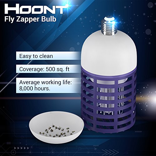 Hoont Powerful Electronic Indoor Bug Zapper Bulb Fits All Standard