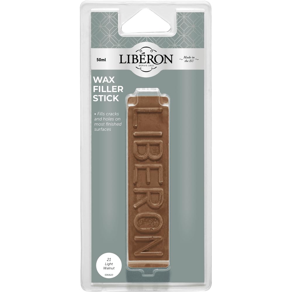 v 33 sa Liberon Wax Filler Stick 21 Light Walnut 50g Single