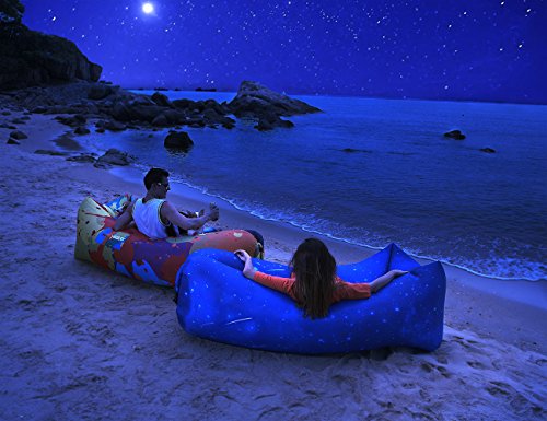 yeacar Inflatable Lounger Air Sofa, Portable Waterproof Indoor or Outdoor Inflatable Couch for Camping Park Hiking Travelling Picnics Pool Music Festivals and Beach Party - Thumbnail 5