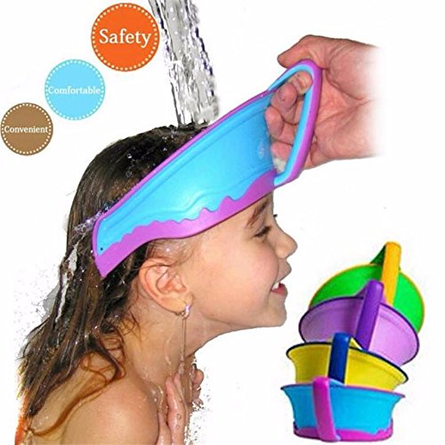 Blue Stones New Kids Bath Visor Hat,Adjustable Baby Shower Cap Protect Shampoo, Hair Wash Shield for Children Infant Waterproof Cap