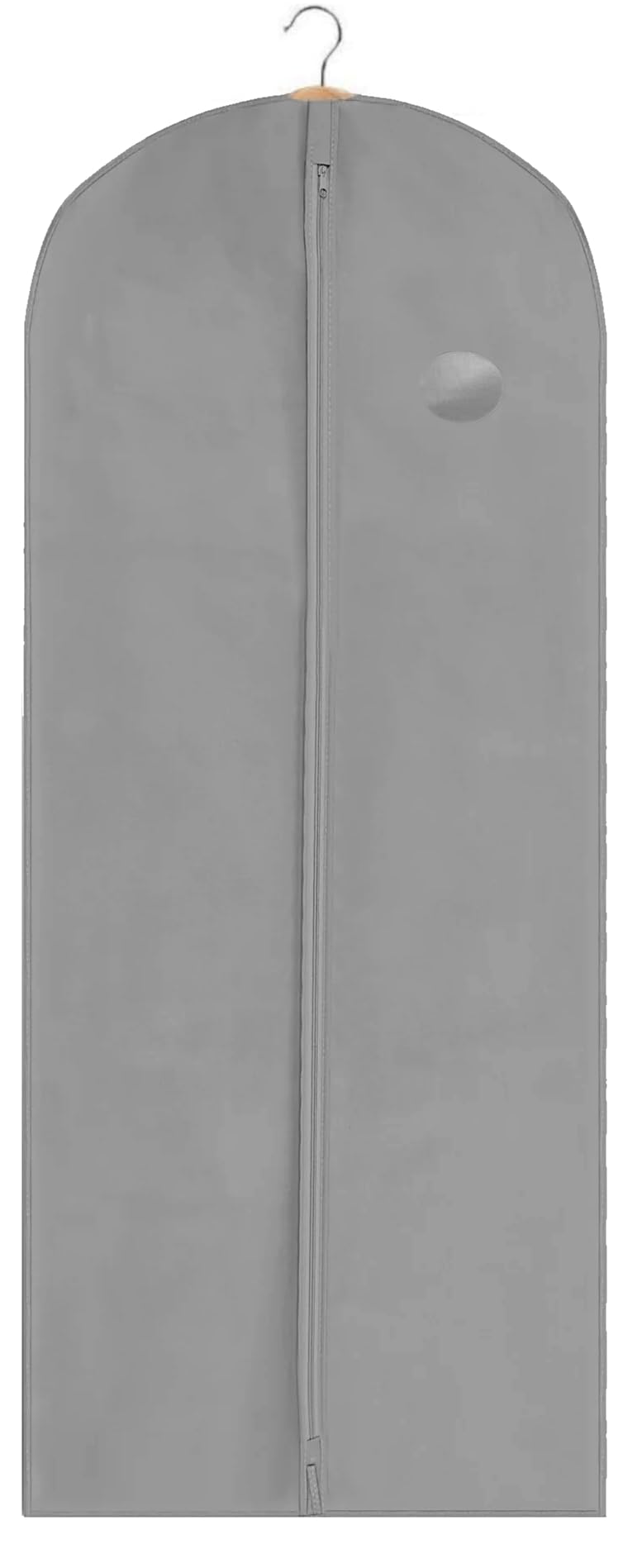 Long Garment Bag, Grey Dress Cover, 60cm x 150cm, Clothing Storage Bags, Travel, Weddings, Suits, Dresses, Water Resistant Protective Cover, Garment Suit Cases