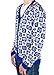 Men's Classy Chanukah Cardigan Sweater (Blue) Ugly Holiday Sweater