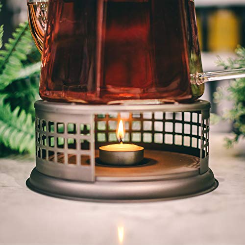 GROSCHE Nairobi Premium Teapot Warmer with tea lite candle. For glass teapot and other heatproof dish warming use. - Thumbnail 4