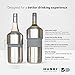 Huski Wine Chiller | Award Winning Iceless Design | Keeps Wine Cold up to 6 Hours | Wine Accessory | Next Generation Ice Bucket | Fits Some Champagne Bottles | Perfect Gift for Wine Lovers (Black)