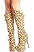 Lolli Couture SUEDE MATERIAL SIDE ZIPPER BELT ACCENT KNEE HIGH HEEL PLATFORM BOOTS