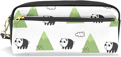 Amazon Vawa ペンケース 革 かわいい 大容量 パンダ 韓国風 雲 筆箱 高校生 おしゃれ 化粧ポーチ 中学生 女子 人気 多機能 おすすめ ペンケース 文房具 オフィス用品