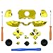Ekiimy Replacement Chrome Gold Bumpers Full Buttons Set+T8 T6 Screwdriver for Xbox one Elite controller Buttons set xbox one elte controller Full Buttons Set xbox one Elite Controller Full Buttons