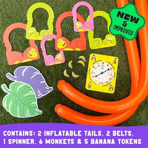 It'S Bananas!, Monkey Tail Game, Funny, Fun Party & Family Game For Kids, Kids, Teens & Adults, The Ultimate Family Game Night, Board Game 2 To 10 Players, Parties Family Game For Hen Do (A, A)
