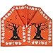 OurWarm Halloween Table Runner Linen Bats Table Cover, Pumpkin and Ghost Table Runner for Halloween Table Decorations and Scary Movie Nights, 16 × 74 Inch