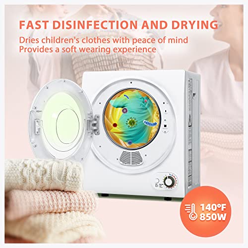 Euhomy 110V Portable Clothes Dryer 850W Compact Laundry Dryers 1.5 cu