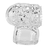 Naughty Pleasure Cup Hitachi Magic Massage Wand Male Masturbation Attachment Clear
