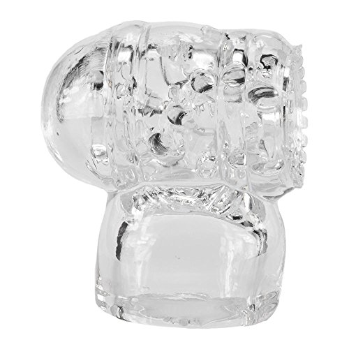 Naughty Pleasure Cup Hitachi Magic Massage Wand Male Masturbation Attachment Clear