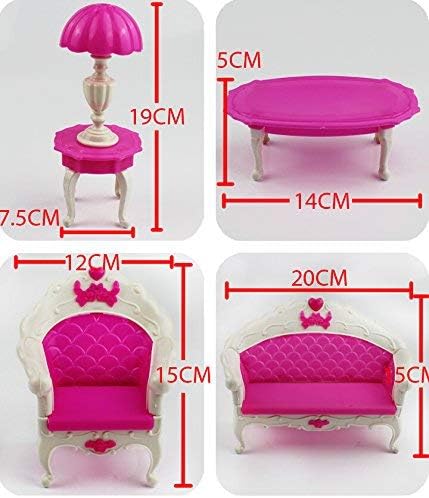 Chairs Vintage Desk Lamp Givbro Dollhouse Furniture Living Room Parlour Sofa Set For Accessories Long Sofa Tea Table For Dolls House Action Figures 6pcs Toys Games Dolls Accessories