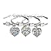 Shoopic 3 PCs Crystal Sister Bracelets Love Heart Bracelet Jewelry Family Gifts