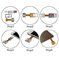 Dual SIM Card Micro SD Card Adapter (2 Pcs) for