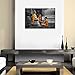 sechars - Modern Canvas Art Wall Decor Novices Monk Vipassana Meditation at Front of Buddha Wall Art Painting Giclee Print Stretched and Framed Ready to Hang Home Salon Zen Yoga Room Decoration