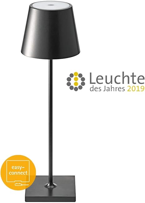 Sigor Dimmbare Led Akku Tischlampe Fur Den Garten Terrasse Balkon 9 Stunden Laufzeit Ohne Kabel Nuindie Schwarz Amazon De Beleuchtung