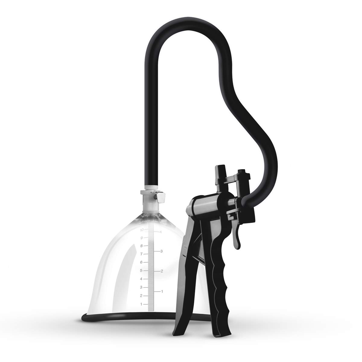 SAIZ Deluxe Breast Pump with Transparent Suction Cup, Breast Sucker with Hand Pump for Breast Enlargement