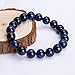 Bivei AA Quality Mens Womens 10MM Natural Tiger Eye Stone Gemstone Bead Meditation Healing Power Elastic Stretch Bracelet(Tiger Eye 4pc/Set)