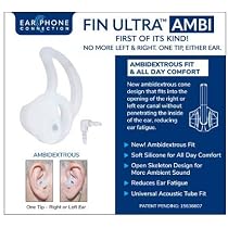 Amazon.com: Earphone Connection Fin Ultra Ambi Two Way Radio Clear ...